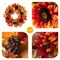 Fall Sunflower Pinecone and Berry 36"H Porch Tree & 24"D Wreath